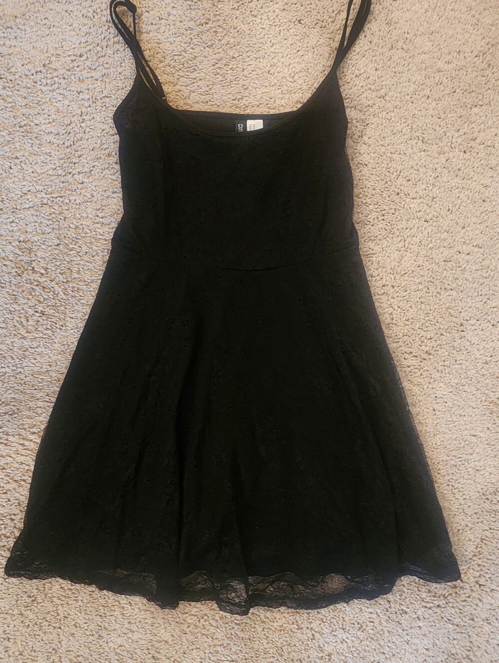 H&M Divided Black Skirt with Branded Waistband Size 12